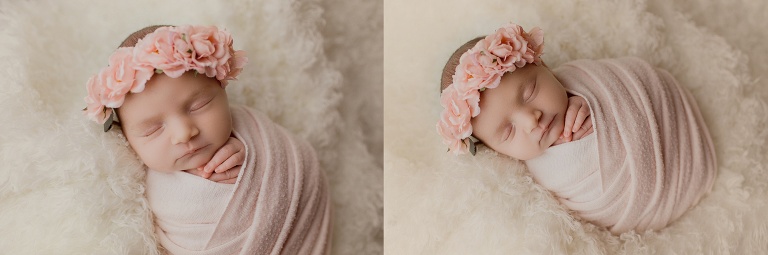 newborn girl photography pose ideas 