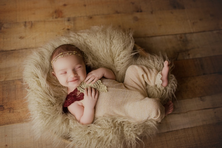 newborn girl photography pose ideas 