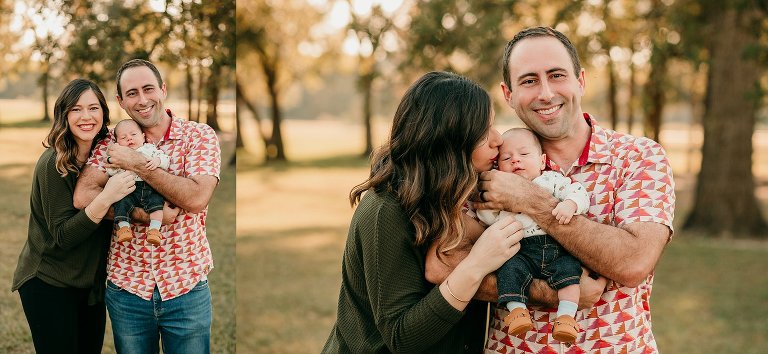 Family Portrait Session with Newborn Baby