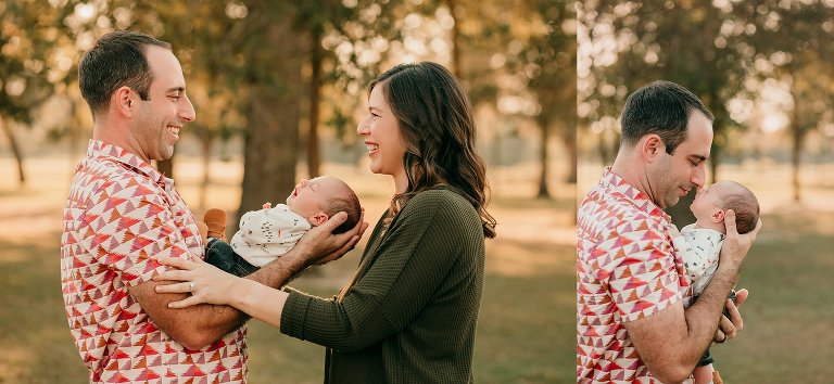 Family Portrait Session with Newborn Baby