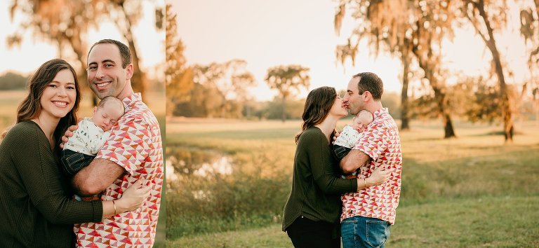 Family Portrait Session with Newborn Baby