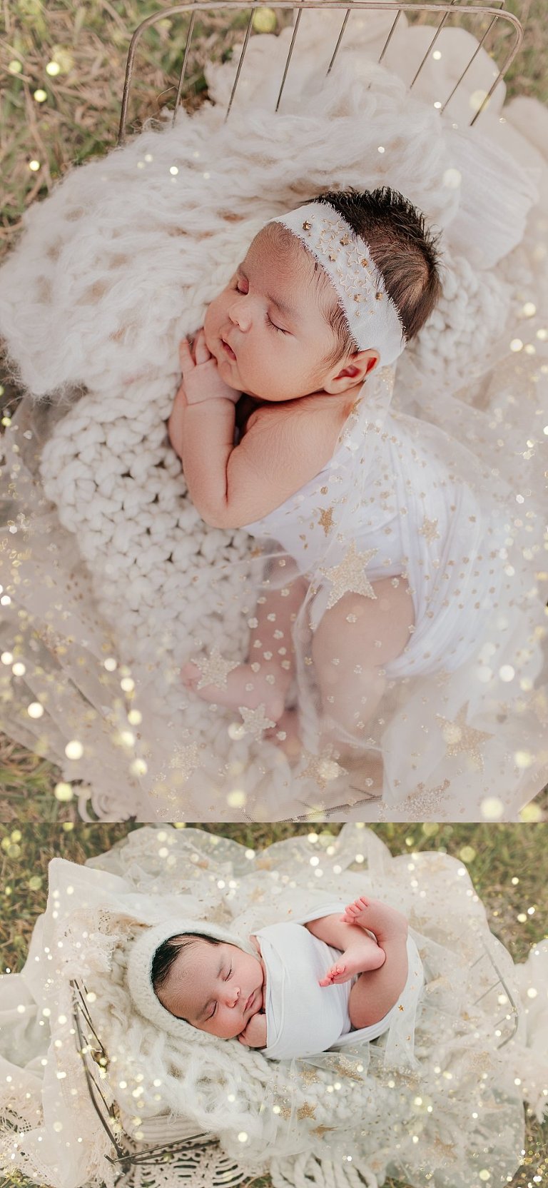 Newborn Girl Outdoor Photos Houston